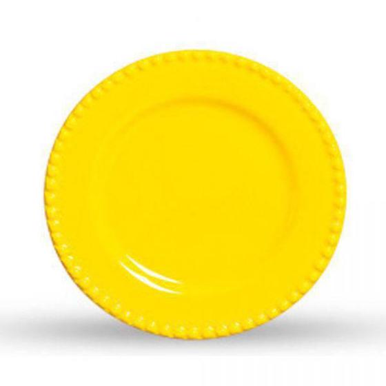 Imagem de Conjunto de Pratos para Sobremesa Scalla Bolinha, Amarelo Real, 48.2853, 6 Peças