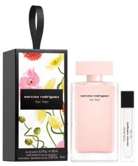 Imagem de Conjunto de presente Perfume Narciso Rodriguez For Her Eau de Parfum de 100 ml