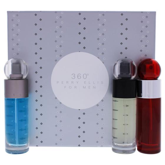 Imagem de Conjunto de presente Perfume Perry Ellis 360 3x30ml para homens