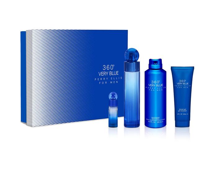 Imagem de Conjunto de presente Perfume Perry Ellis 360 Very Blue de 100 ml para homens