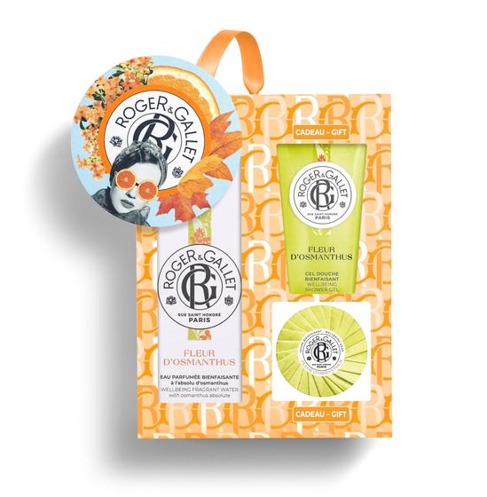 Imagem de Conjunto de presente Roger & Gallet Fleur d'Osmanthus Perfume 100mL + So