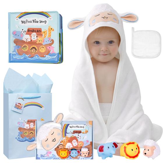 Imagem de Conjunto de presentes de batismo My First Noahs Ark, 7 unidades para meninos