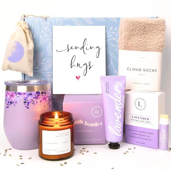 Imagem de Conjunto de Presentes de Spa Unboxme Lavanda - Vela, Bomba de Banho e Sabonete