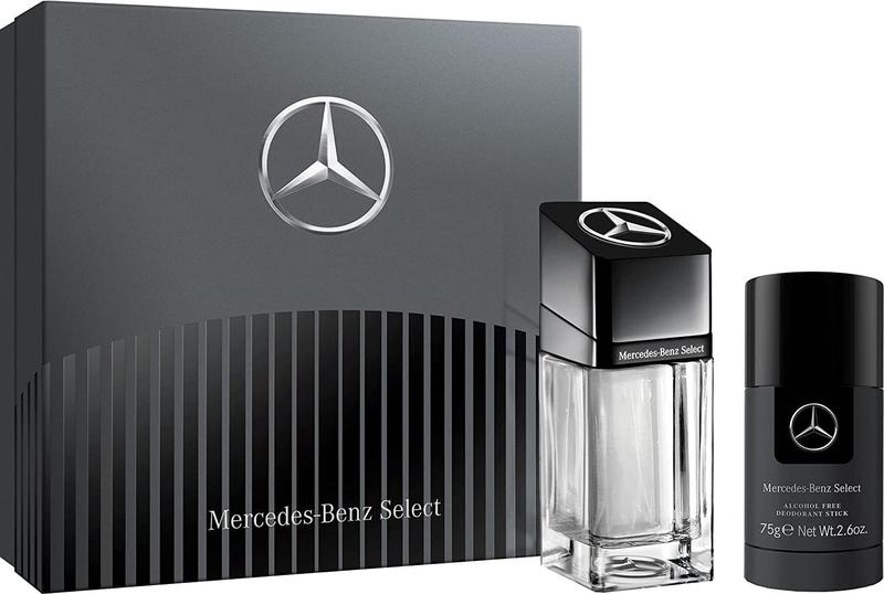 Imagem de Conjunto de presentes Mercedes-Benz Select para homens com spray e desodorante EDT