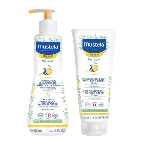 Imagem de Conjunto de Presentes Mustela para Pele Seca de Bebê - 2 Itens com Abacate