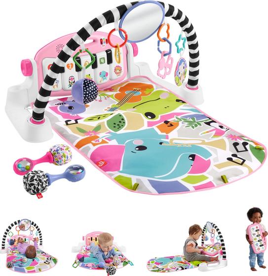 Imagem de Conjunto de presentes para bebês Fisher-Price Glow and Grow Kick & Play Gym