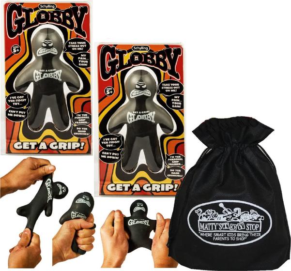 Imagem de Conjunto de Presentes Schylling Globby Guy - 2 Pacotes com Bolsa