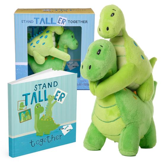 Imagem de Conjunto de Presentes Tickle & Main - Novo Irmão Mais Velho com Dinossauros de Pelúcia