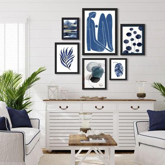 Imagem de Conjunto de Quadros Decorativos uis - 6 Peças