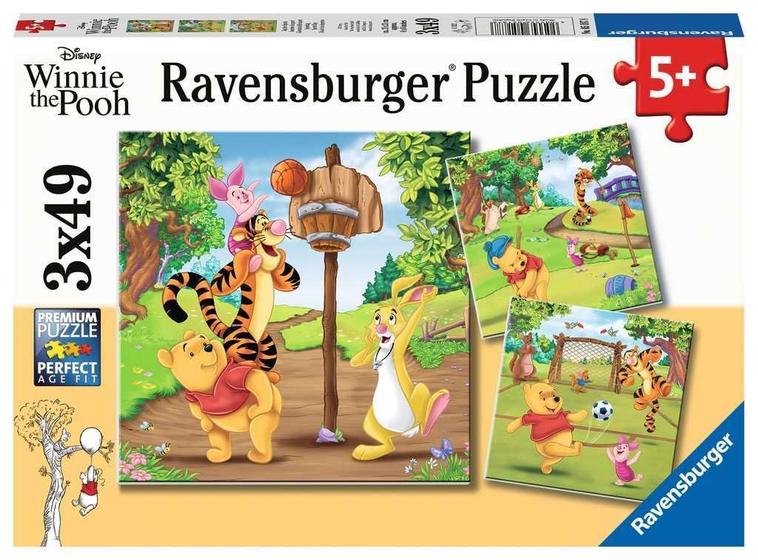 Imagem de Conjunto de quebra-cabeças Ravensburger Sports Day 3x49 peças para crianças