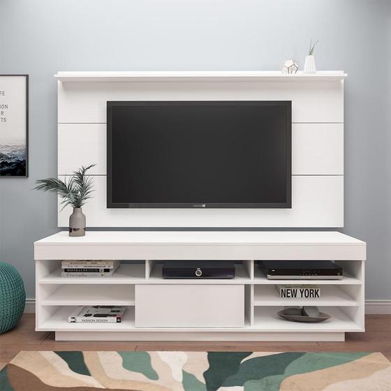 Imagem de Conjunto de Rack Treviso com Painel para TV 47 Polegadas Slim Branco