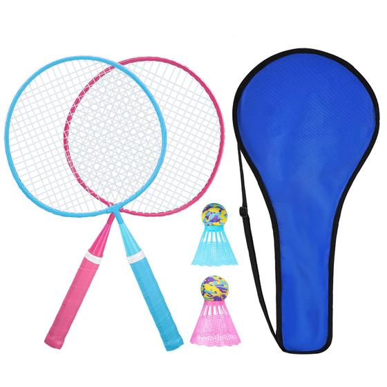 Imagem de Conjunto de raquetes de badminton Keehoo para adultos e crianças com petecas