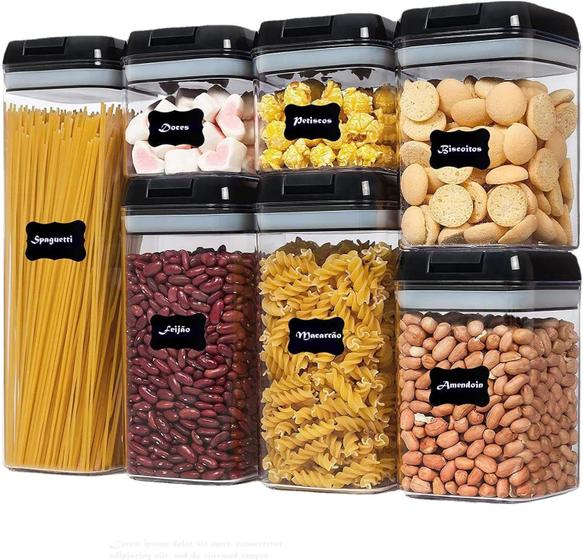 Imagem de Conjunto De Recipientes De Armazenamento De Alimentos 7 pcs