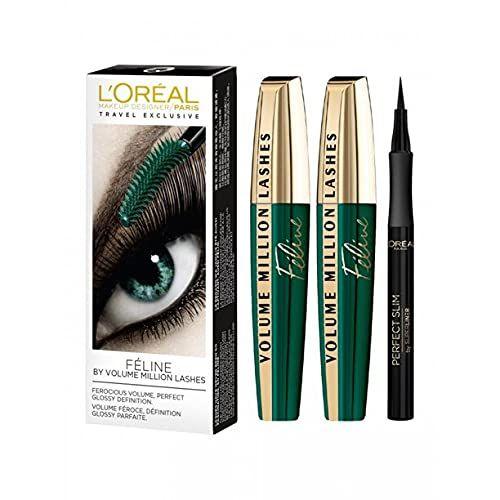 Imagem de Conjunto de rímel L'Oreal Paris Feline Volume Million Lashes