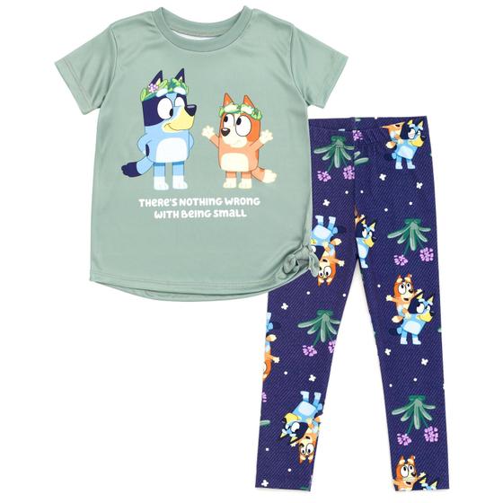 Imagem de Conjunto de roupas Bluey Bingo Big Girls, camiseta e leggings 10-12