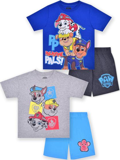 Imagem de Conjunto de roupas: camiseta e shorts masculinos Paw Patrol Nickelodeon