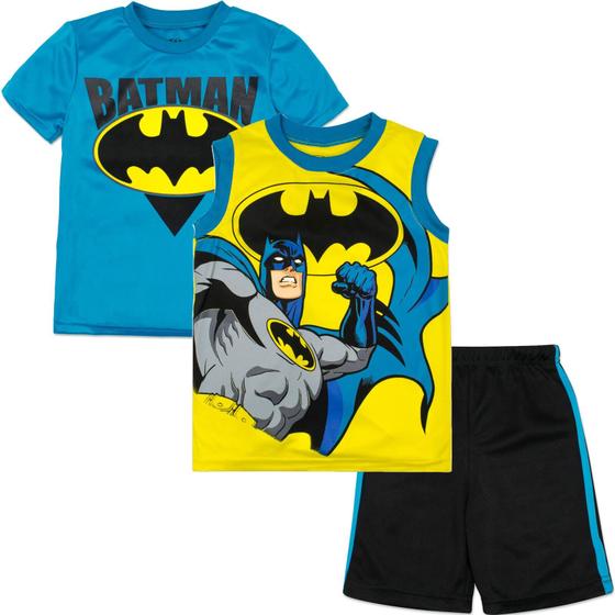 Imagem de Conjunto de roupas DC Comics Justice League Batman para meninos 4T