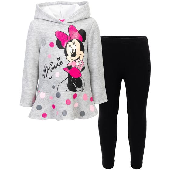 Imagem de Conjunto de Roupas Minnie Mouse Disney - Moletom e Leggings para Meninas (3 anos)