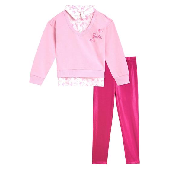 Imagem de Conjunto de roupas: moletom e leggings Barbie Toddler Girls 2fer