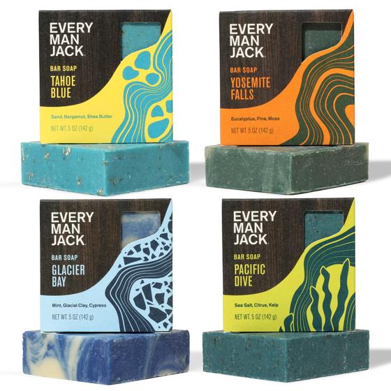 Imagem de Conjunto de Sabonetes Every Man Jack Cold Plunge Masculino - 4 Aromas