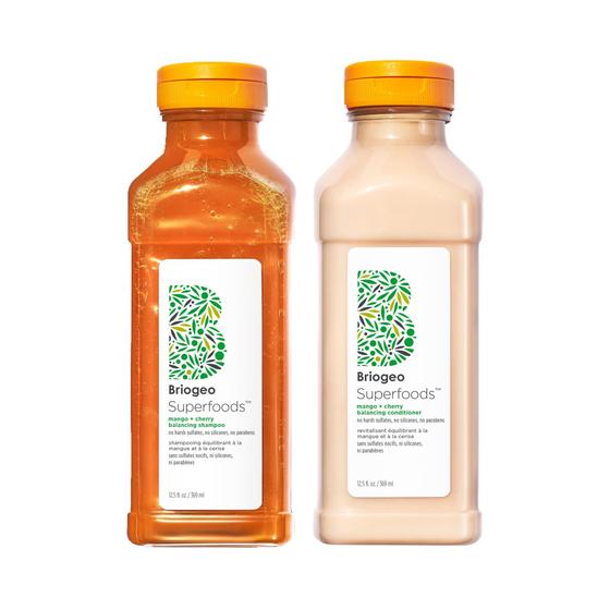 Imagem de Conjunto de shampoo e condicionador Briogeo Superfoods Mango + Cherry