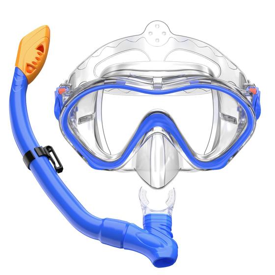 Imagem de Conjunto de snorkel Adicop para crianças de 5 a 13 anos com bolsa de transporte