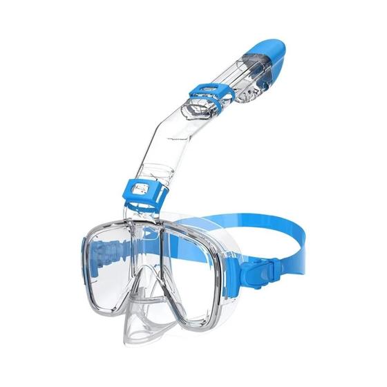 Imagem de Conjunto de Snorkel e Máscara de Mergulho Dobrável - Antiembaçante com Sistema Seco Superior