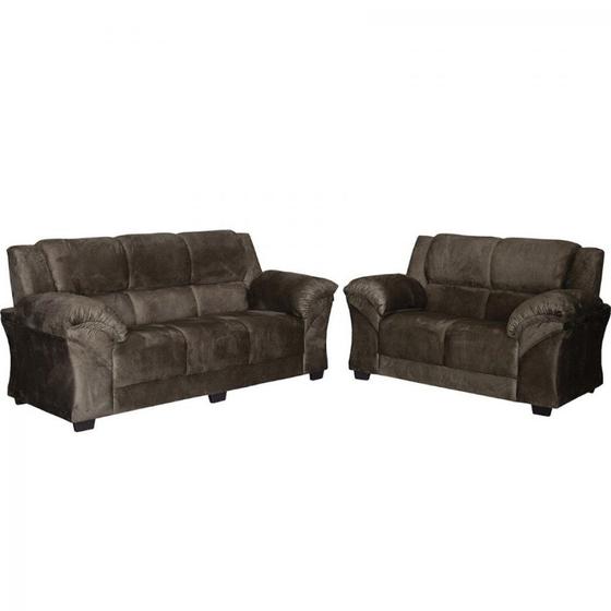 Conjunto de Sofá Parana Paris 3x2 lugares 3816 Estofados Paraná