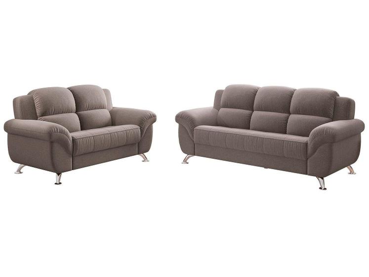 Conjunto de Sofás 2 e 3 Lugares Marselha Linoforte Menor preço em Conjunto de Sofás 2 e 3 Lugares Marselha Linoforte
