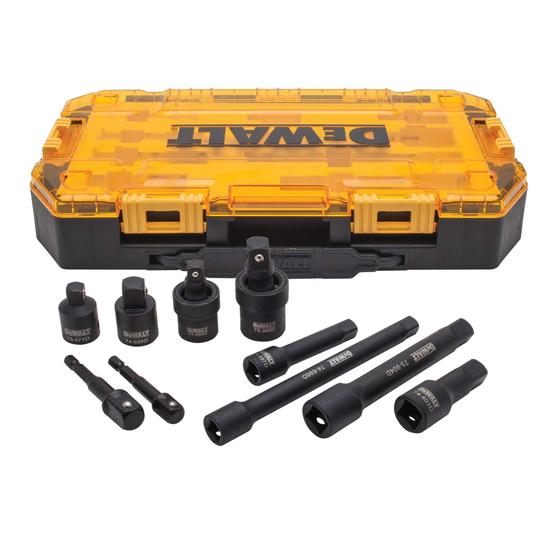 Imagem de Conjunto de Soquetes DEWALT Impact Driver - 10 Peças com Extensões Métricas