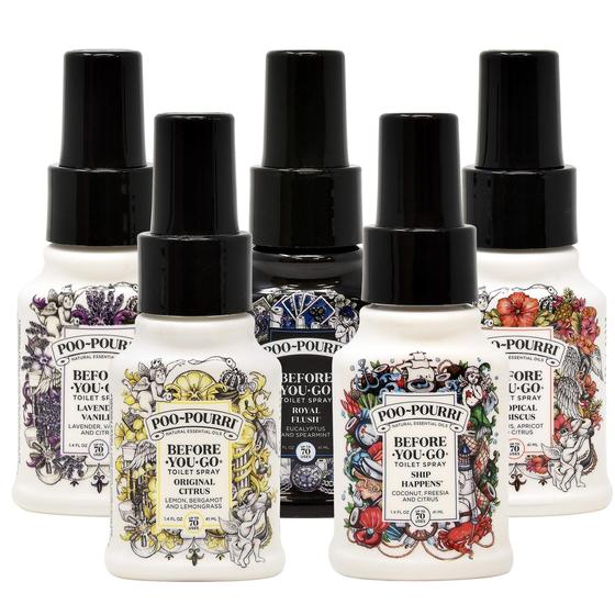 Imagem de Conjunto de spray de toalete Poo-Pourri com 5 frascos de 40 mL (1,4 onças)