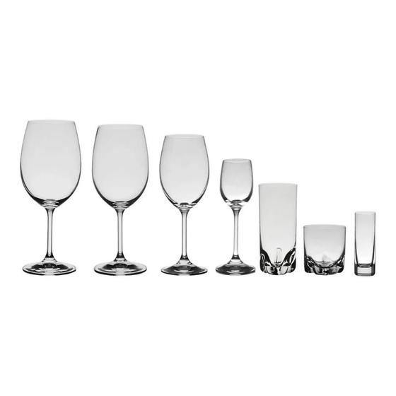 Imagem de Conjunto De Taças E Copos De Cristal Bohemia 42 Peças