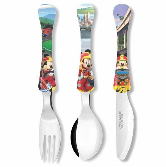 Imagem de Conjunto de Talheres Infantil Simonaggio Disney Kids - 3 Pçs  Mickey