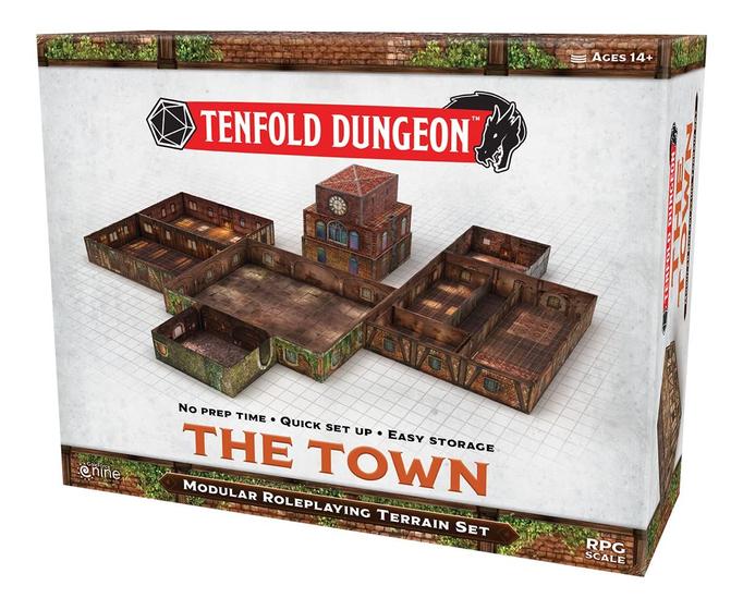 Imagem de Conjunto de terreno Gale Force Nine Tenfold Dungeon: The Town