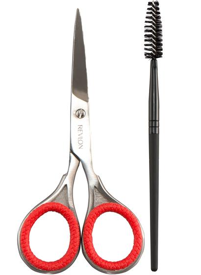Imagem de Conjunto de Tesoura e Escova para Sobrancelhas Revlon - Kit de Modelagem