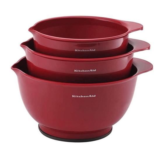 Imagem de Conjunto De Tigela Vermelha 3 Peças - Kitchenaid