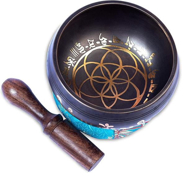 Imagem de Conjunto de Tigelas Cantantes Tibetanas Himalayan Bazaar - 3 Polegadas com Acessórios