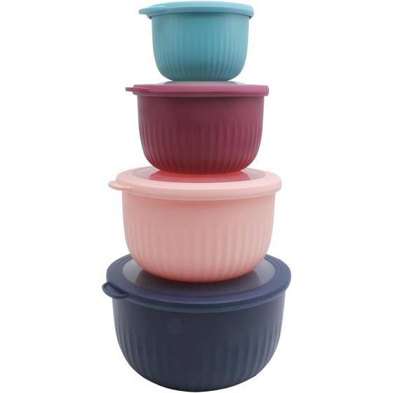 Imagem de Conjunto de Tigelas de Preparação COOK WITH COLOR - 6 Peças com Tampas Azul-Marinho