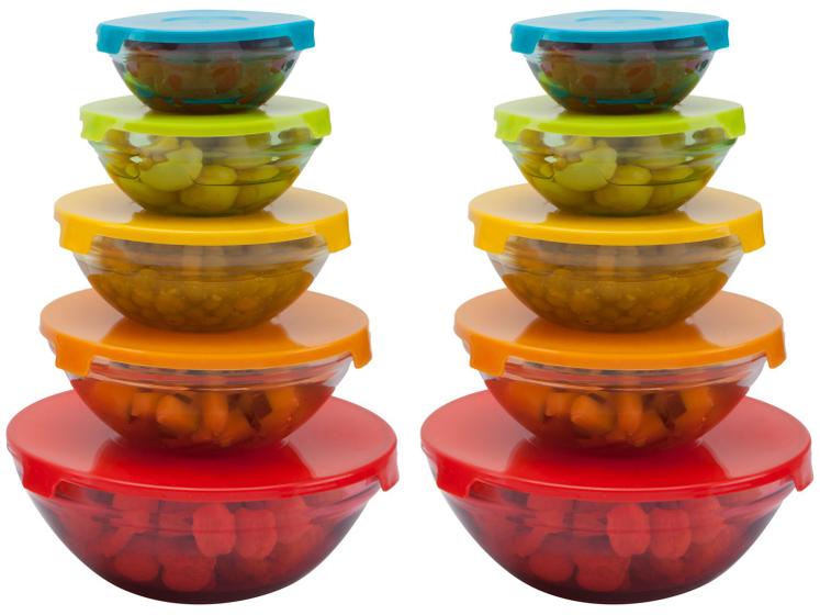 Conjunto de Tigelas de Vidro 10 Peças - Casambiente JGTI00202 - Tigela - Magazine Cbeneficio
