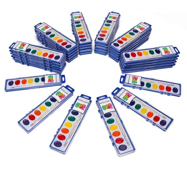 Imagem de Conjunto de Tintas Aquarela Color Swell - 36 Cores com Pincel