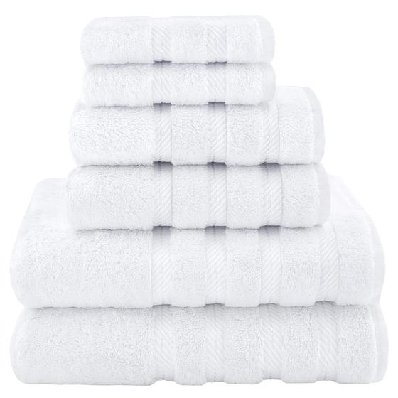 Imagem de Conjunto de Toalhas American Soft Linen Luxury 6 Peças - 100% Algodão