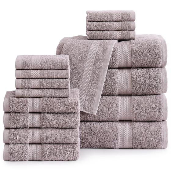 Conjunto de Toalhas de Banho LANE LINEN 16 Peças - 100% Algodão 600g/m² Imagem de Conjunto de Toalhas de Banho LANE LINEN 16 Peças - 100% Algodão 600g/m²