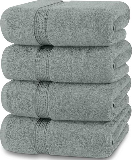 Imagem de Conjunto de Toalhas Utopia Towels - 100% Algodão Egípcio - 600 g/m² - Pacote com 4