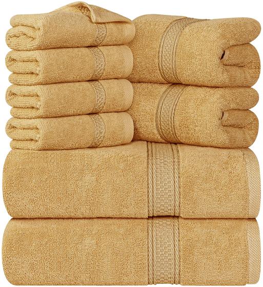 Imagem de Conjunto de toalhas Utopia Towels 8 peças 600 g/m2 100% algodão (bordô)