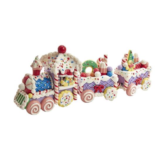 Imagem de Conjunto de Trem Kurt Adler Claydough - 36,6cm de Comprimento