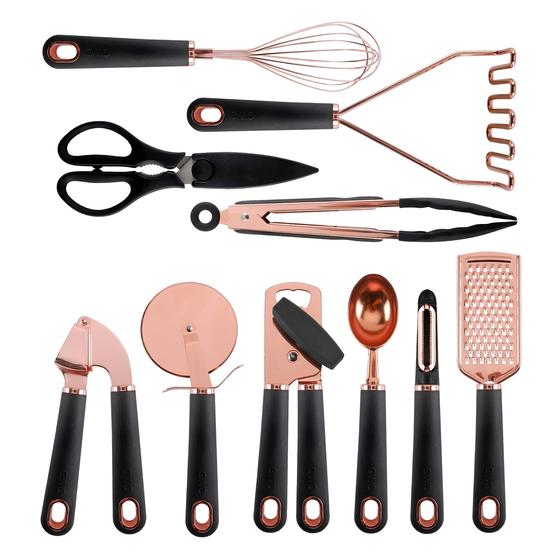 Imagem de Conjunto de Utensílios de Cozinha COOK WITH COLOR - 10 Peças em Cobre e Aço Inoxidável