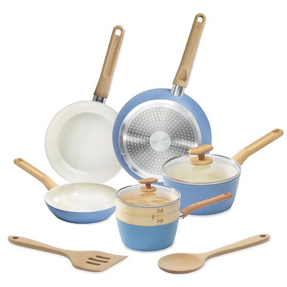 Imagem de Conjunto de utensílios de cozinha GoodCook Healthy Ceramic Titanium de 10 peças