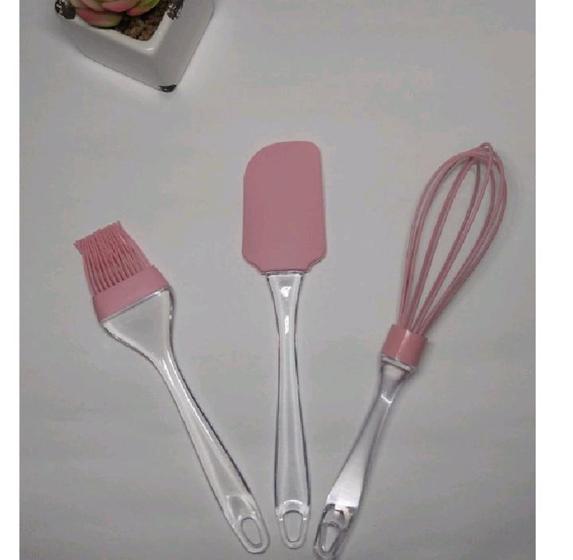 Imagem de Conjunto de utensílios de silicone 3 peças cozinha