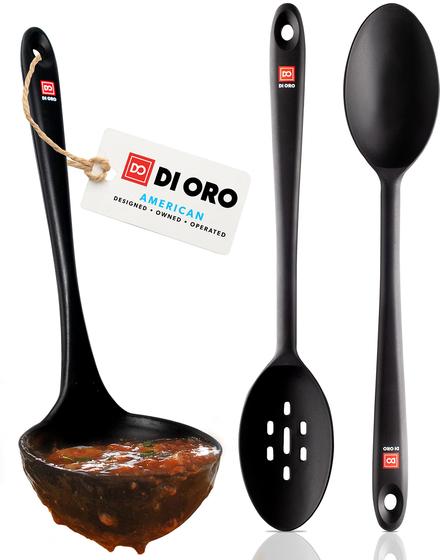 Imagem de Conjunto de utensílios de silicone Oro com concha e colheres para cozinhar