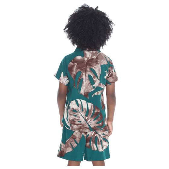 Imagem de Conjunto de Verão Infantil Menino Camisa + Bermuda Short